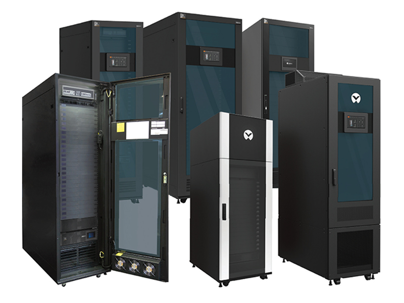Vertiv Smart Cabinet with integrated UPS and cooling system in data center environment